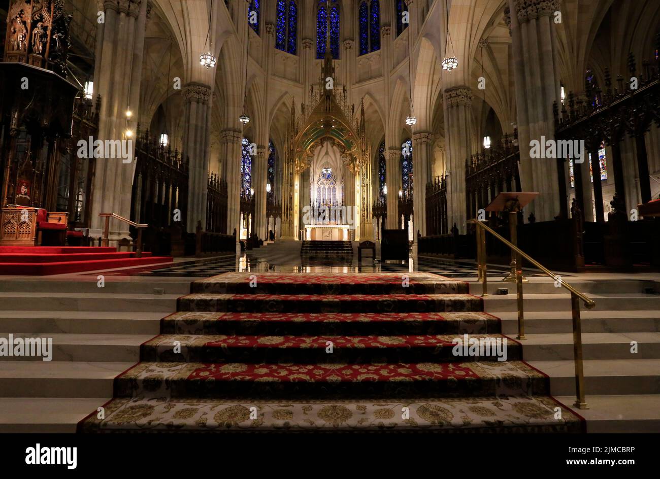 St. Patrick`s Cathedral, New York City, New York, USA Stock Photo